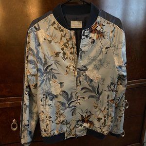 Zara Man | Bomber Jacket, Patterned (S)